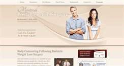 Desktop Screenshot of montrealbariatricsurgery.com
