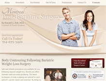 Tablet Screenshot of montrealbariatricsurgery.com